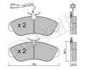 METELLI Sada brzdovch destiek ‐ MT 22-0155-1