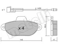 METELLI Sada brzdovch destiek ‐ MT 22-0159-0