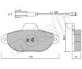 METELLI Sada brzdovch destiek ‐ MT 22-0159-2