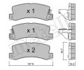 METELLI Sada brzdovch destiek ‐ MT 22-0161-0