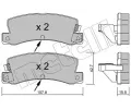 METELLI Sada brzdovch destiek ‐ MT 22-0161-2