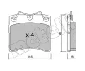 Sada brzdovch destiek METELLI ‐ MT 22-0163-0