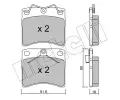 Sada brzdovch destiek METELLI ‐ MT 22-0163-1