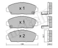 METELLI Sada brzdovch destiek ‐ MT 22-0172-0