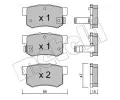 Sada brzdovch destiek METELLI ‐ MT 22-0173-0