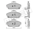 METELLI Sada brzdovch destiek ‐ MT 22-0174-0