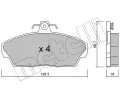Sada brzdovch destiek METELLI ‐ MT 22-0174-1