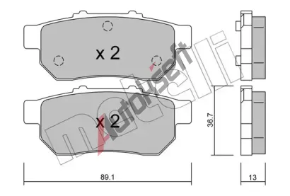 METELLI Sada brzdových destiček MT 22-0176-0, 22-0176-0 METELLI Sada brzdových destiček MT 22-0176-0, 22-0176-0