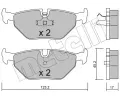 METELLI Sada brzdovch destiek ‐ MT 22-0180-0