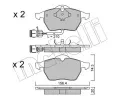 METELLI Sada brzdovch destiek ‐ MT 22-0181-0