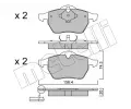METELLI Sada brzdovch destiek ‐ MT 22-0181-2