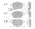 METELLI Sada brzdovch destiek ‐ MT 22-0181-4