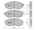 Sada brzdovch destiek METELLI ‐ MT 22-0188-0