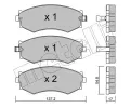 METELLI Sada brzdovch destiek ‐ MT 22-0190-1