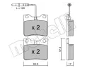 METELLI Sada brzdovch destiek ‐ MT 22-0192-0