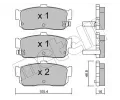 METELLI Sada brzdovch destiek ‐ MT 22-0193-1
