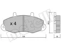 METELLI Sada brzdovch destiek ‐ MT 22-0194-0