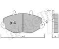 METELLI Sada brzdovch destiek ‐ MT 22-0195-0