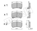 METELLI Sada brzdovch destiek ‐ MT 22-0196-0