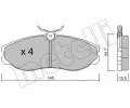 METELLI Sada brzdovch destiek ‐ MT 22-0198-0