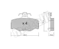 METELLI Sada brzdovch destiek ‐ MT 22-0199-0