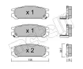 METELLI Sada brzdovch destiek ‐ MT 22-0204-0