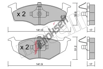 METELLI Sada brzdovch destiek MT 22-0206-0, 22-0206-0