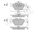 METELLI Sada brzdovch destiek ‐ MT 22-0207-0