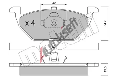 METELLI Sada brzdových destiček MT 22-0211-0, 22-0211-0  METELLI Sada brzdových destiček MT 22-0211-0, 22-0211-0