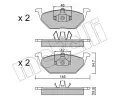METELLI Sada brzdovch destiek ‐ MT 22-0211-1