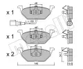 METELLI Sada brzdovch destiek ‐ MT 22-0211-2