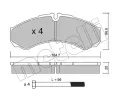 METELLI Sada brzdovch destiek ‐ MT 22-0212-0