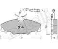 Sada brzdovch destiek METELLI ‐ MT 22-0213-0