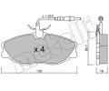 METELLI Sada brzdovch destiek ‐ MT 22-0214-0