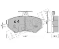 METELLI Sada brzdovch destiek ‐ MT 22-0215-0