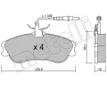 METELLI Sada brzdovch destiek ‐ MT 22-0217-0