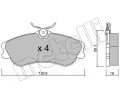 METELLI Sada brzdovch destiek ‐ MT 22-0217-1