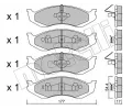 METELLI Sada brzdovch destiek ‐ MT 22-0218-0