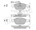METELLI Sada brzdovch destiek ‐ MT 22-0220-0