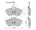 METELLI Sada brzdovch destiek ‐ MT 22-0222-0