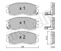 METELLI Sada brzdovch destiek ‐ MT 22-0224-0