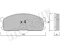 Sada brzdovch destiek METELLI ‐ MT 22-0232-0