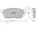 METELLI Sada brzdovch destiek ‐ MT 22-0247-0
