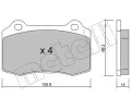METELLI Sada brzdovch destiek ‐ MT 22-0251-2