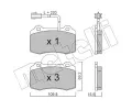 Sada brzdovch destiek METELLI ‐ MT 22-0251-7