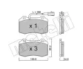 Sada brzdovch destiek METELLI ‐ MT 22-0251-8