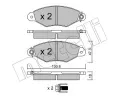 METELLI Sada brzdovch destiek ‐ MT 22-0253-0