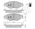 METELLI Sada brzdovch destiek ‐ MT 22-0254-0