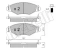METELLI Sada brzdovch destiek ‐ MT 22-0254-1