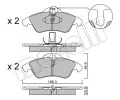 Sada brzdovch destiek METELLI ‐ MT 22-0256-0